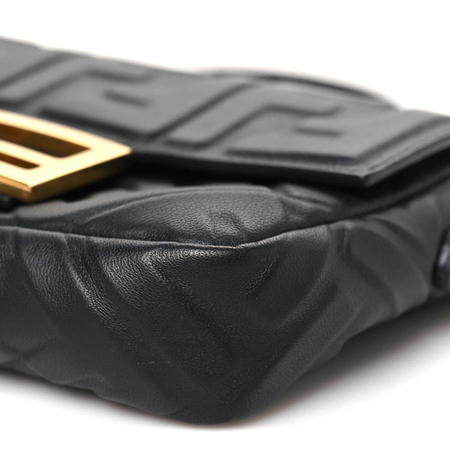 Fendi Nappa FF 1974 Embossed Mini Baguette Black 10 of 10