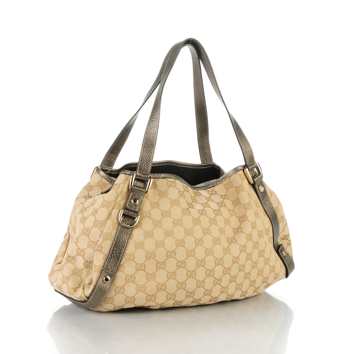 Gucci Monogram Medium Abbey Shoulder Bag Pewter 3 of 7
