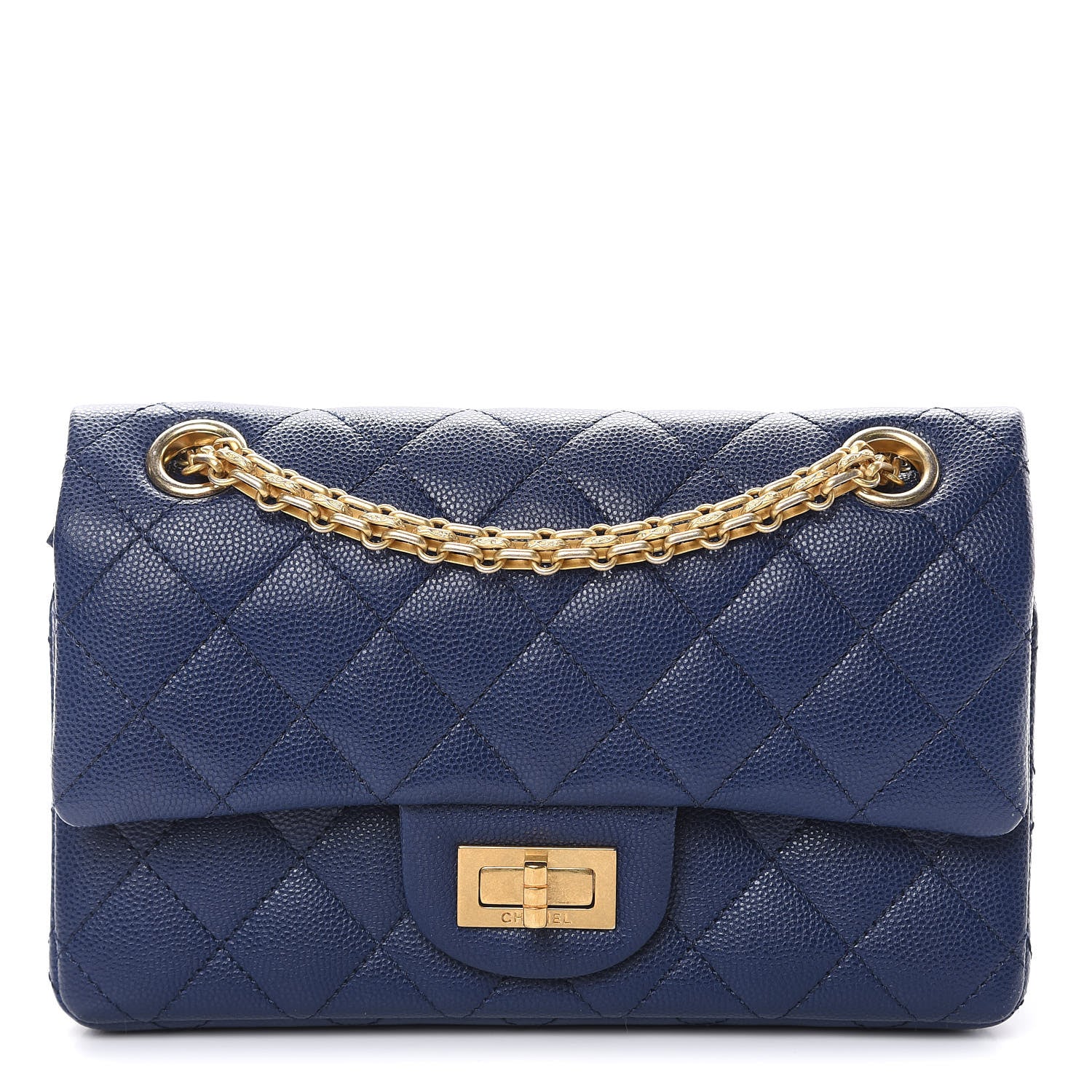 Chanel Caviar 2.55 Reissue 224 Flap Dark Blue 1 of 10