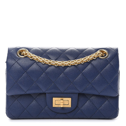 Chanel Caviar 2.55 Reissue 224 Flap Dark Blue 1 of 10