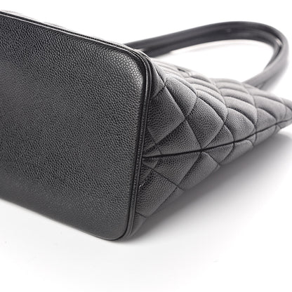 Chanel Caviar Quilted Medallion Tote Black 9 of 9