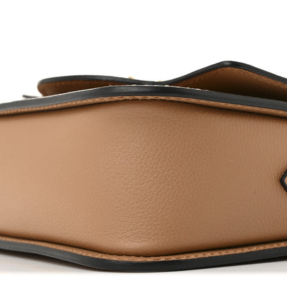 Versace Grained Calfskin La Medusa Flap Shoulder Bag Brown 9 of 10