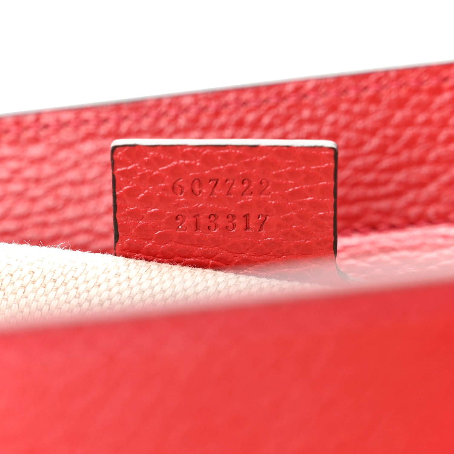 Gucci Dollar Calfskin Medium Soho Top Handle Satchel Hibiscus Red 7 of 10