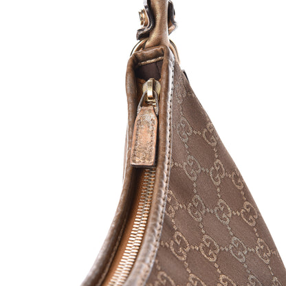Gucci Satin Monogram Medium Abbey D Hobo Bronze 14 of 15
