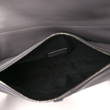 Christian Dior Calfskin Mens Saddle Bag Grey 5 of 9