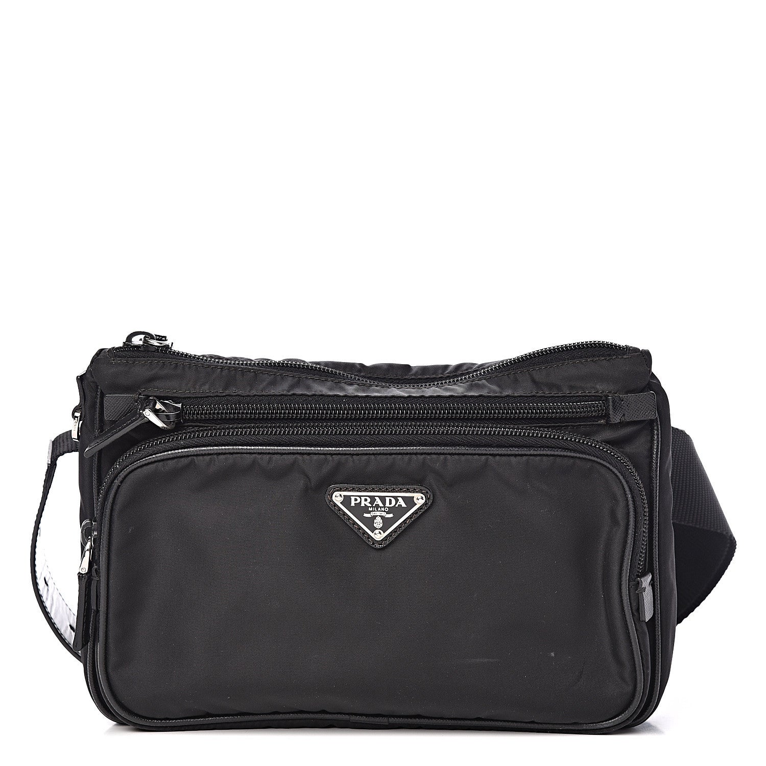 Prada Tessuto Nylon Belt Bag Black 1 of 11