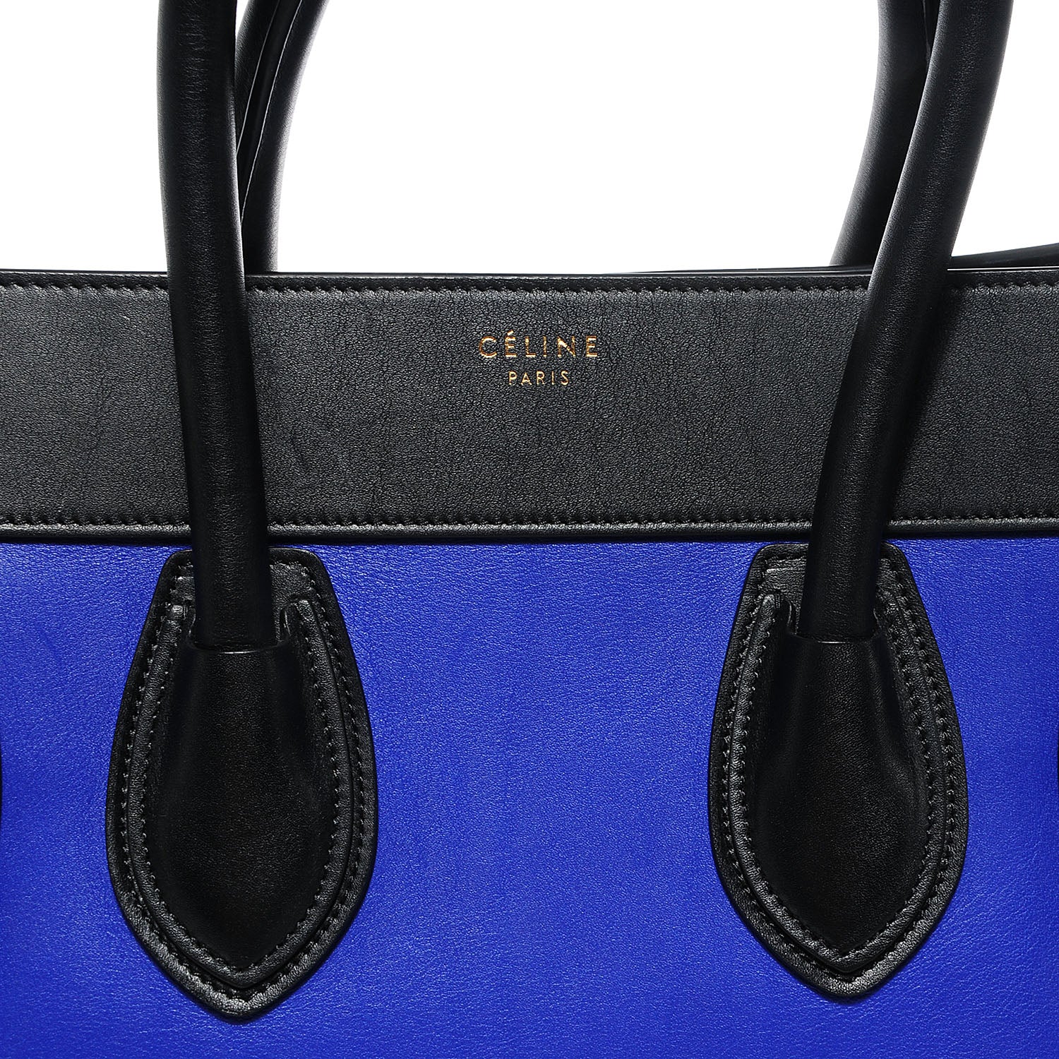 Celine Smooth Calfskin Mini Tri-Color Luggage Indigo 5 of 9