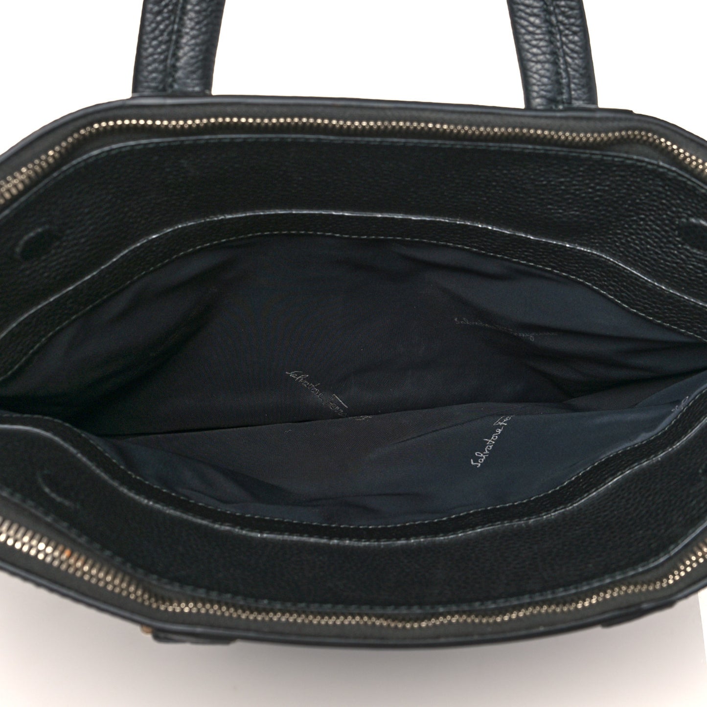 Calfskin Gancini Business Bag Black