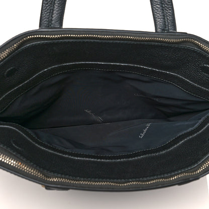 Salvatore Ferragamo Calfskin Gancini Business Bag Black 6 of 10