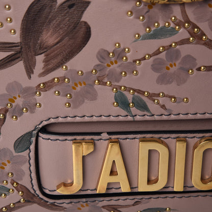 Christian Dior Calfskin Painted Studded Jardin Japonais J'Adior Chain Flap Bag Nude 12 of 12