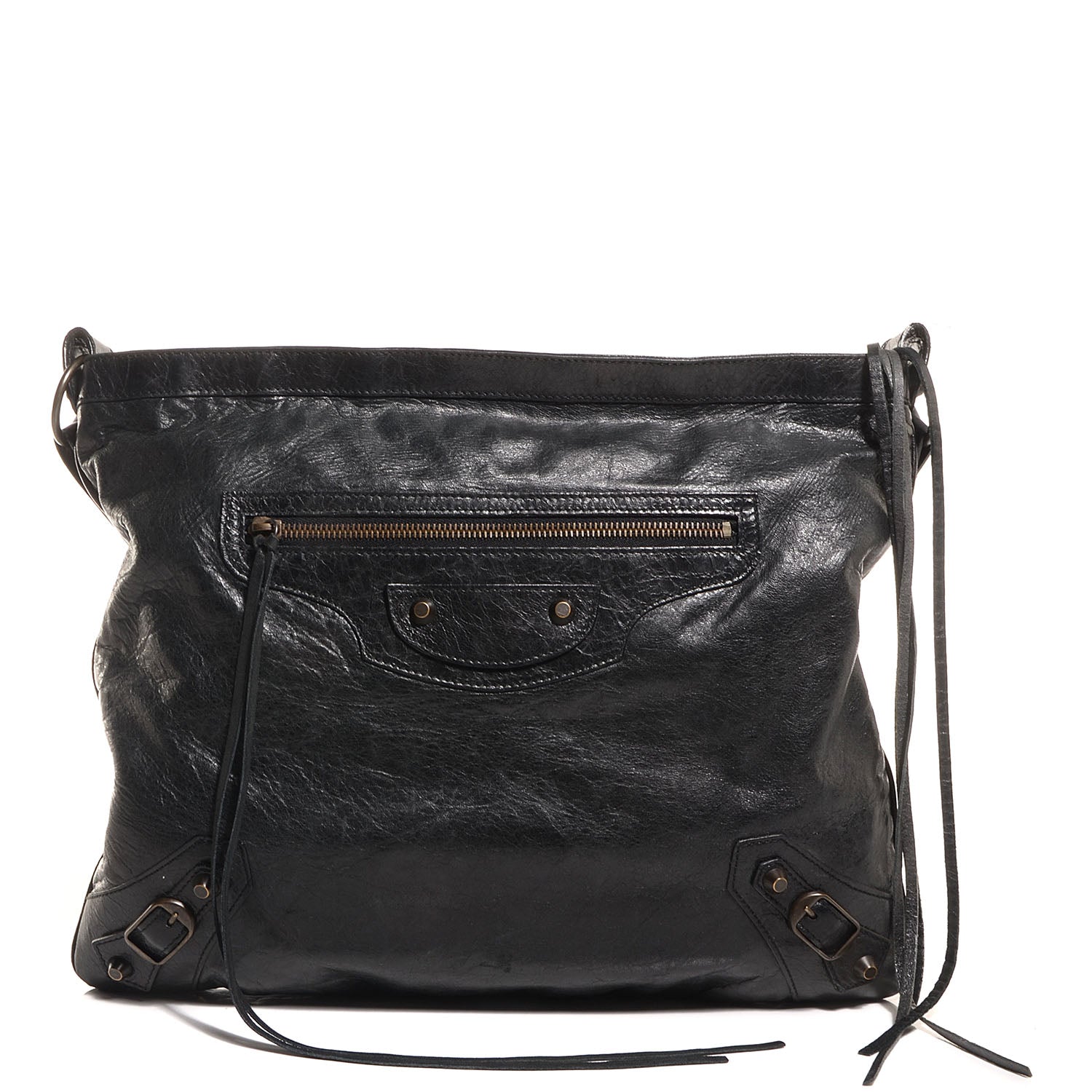 Balenciaga Chevre Classic Hardware Flat Messenger Black 1 of 12