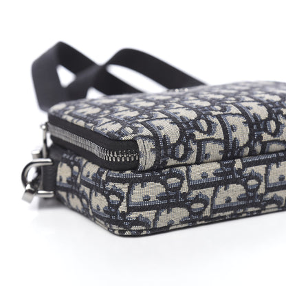 Christian Dior Oblique Pouch Navy Blue 10 of 11