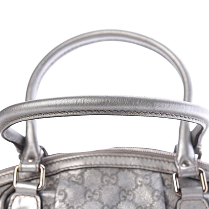 Gucci Metallic Guccissima Medium Sukey Boston Silver 15 of 15