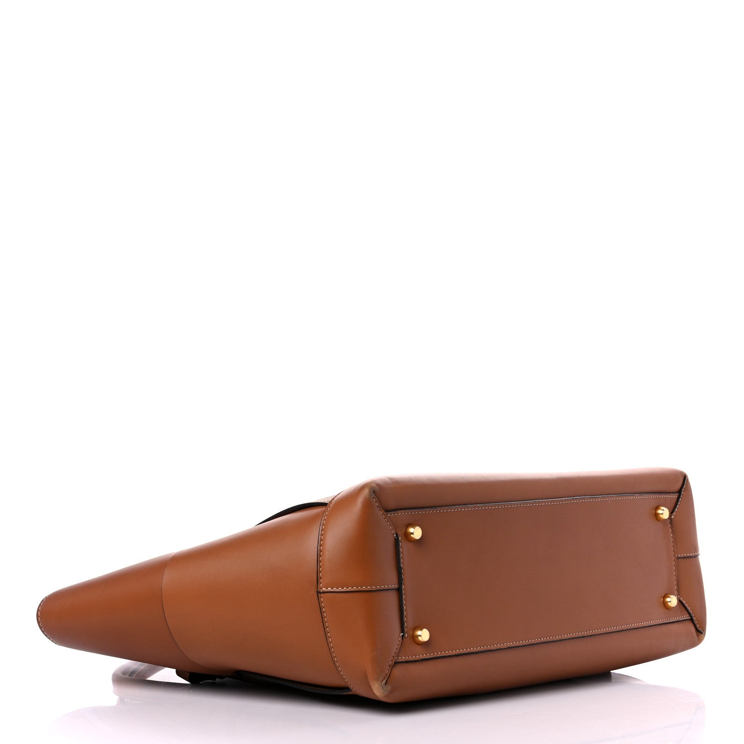 Bottega Veneta French Calfskin Maxi Intrecciato Large Arco Wood 4 of 14