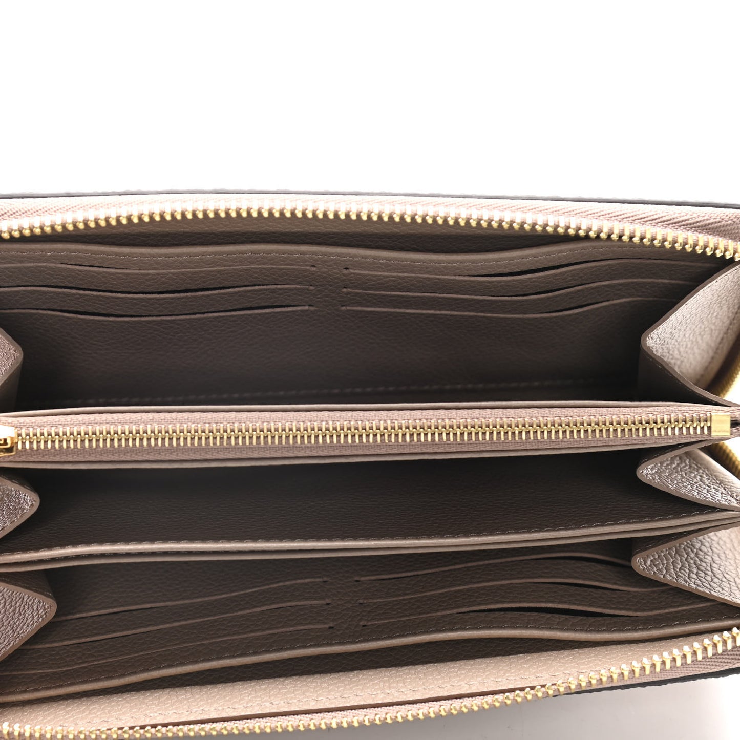 Empreinte Monogram Giant Zippy Wallet Tourterelle Creme