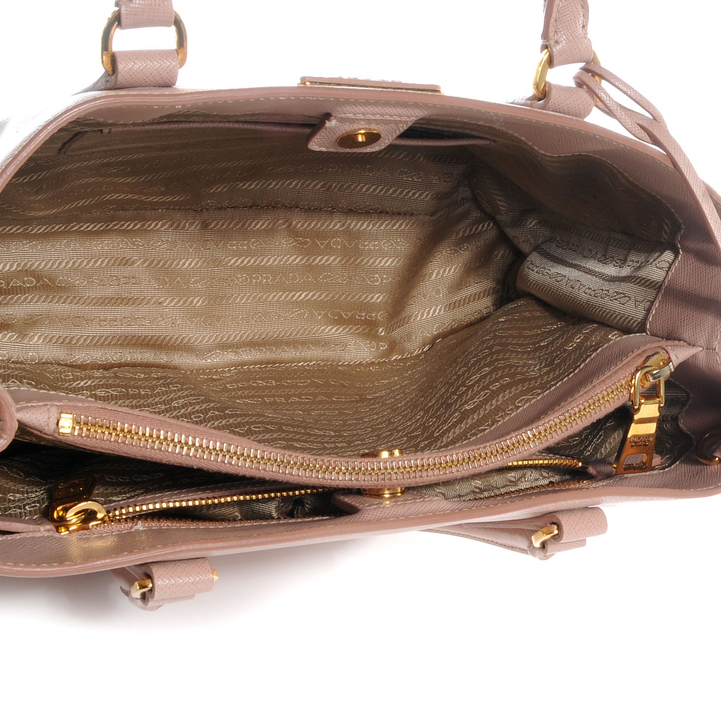 Saffiano Lux Medium Tote Cammeo