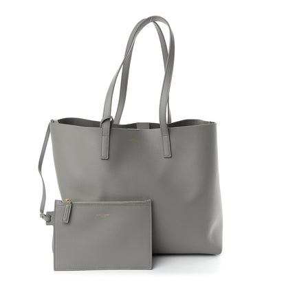 Saint Laurent Calfskin Large Shopping Tote Oyster Grey 4 of 11