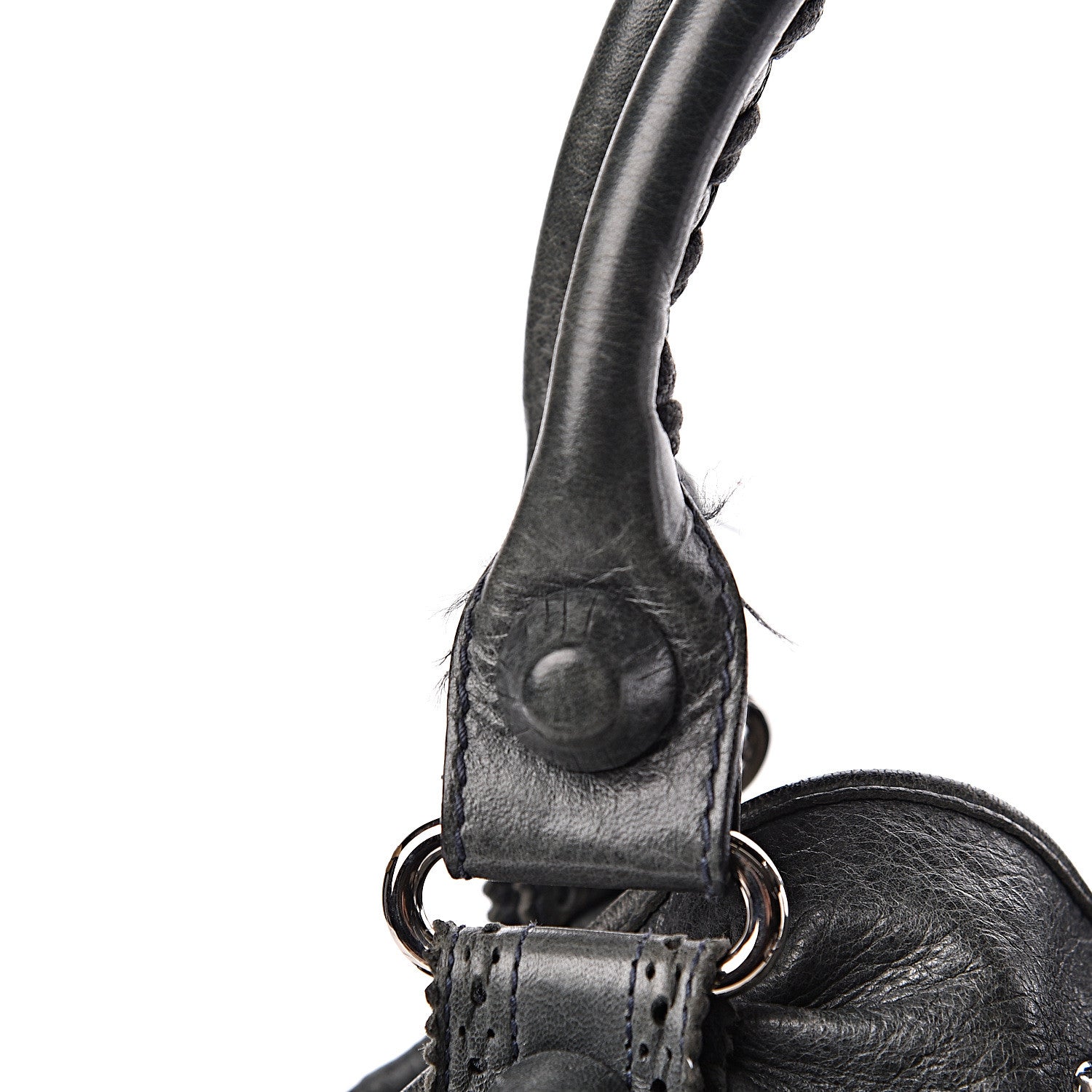 Balenciaga Agneau Giant Brogues Hardware Pompon Anthracite 9 of 18