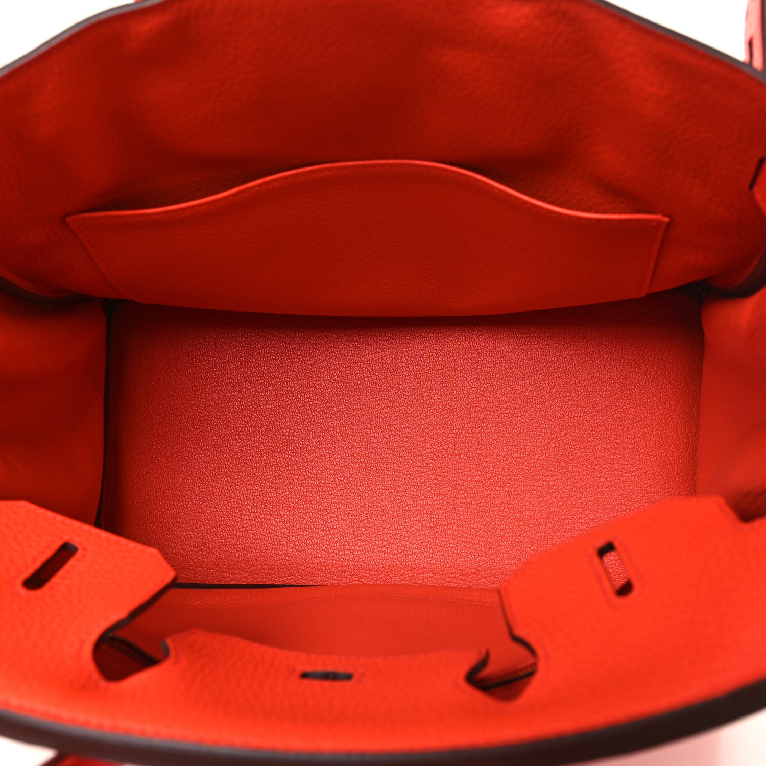 Hermes Taurillon Clemence Birkin 30 Orange Poppy 5 of 12