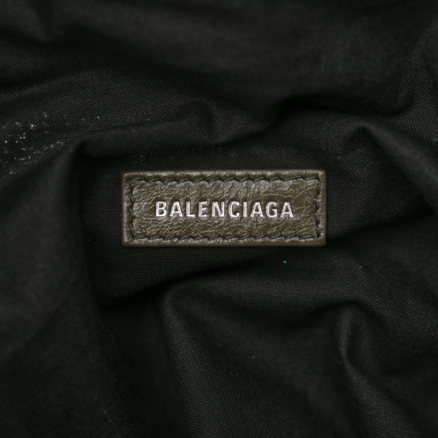 Balenciaga Agneau Arena Superbusy Large Sling Zip Shoulder Bag Khaki 6 of 10