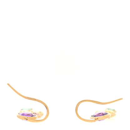 Marco Bicego 18K Yellow Gold Multi Gemstone Jaipur Color Two Strand Earrings 3 of 4