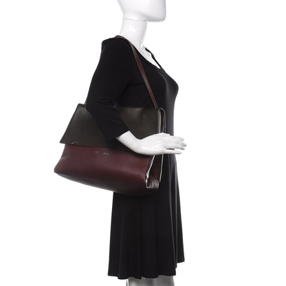 Celine Calfskin Suede All Soft Shoulder Bag Sky 2 of 9