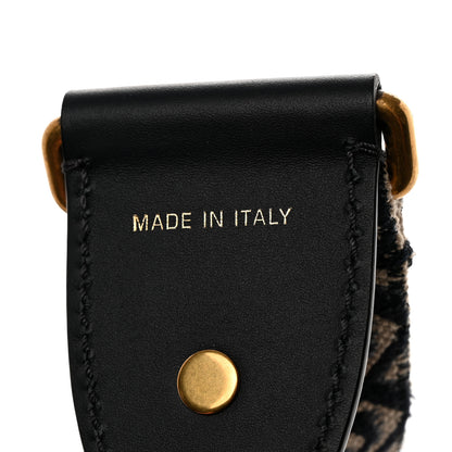 Christian Dior Oblique Studded Shoulder Strap Blue 4 of 5