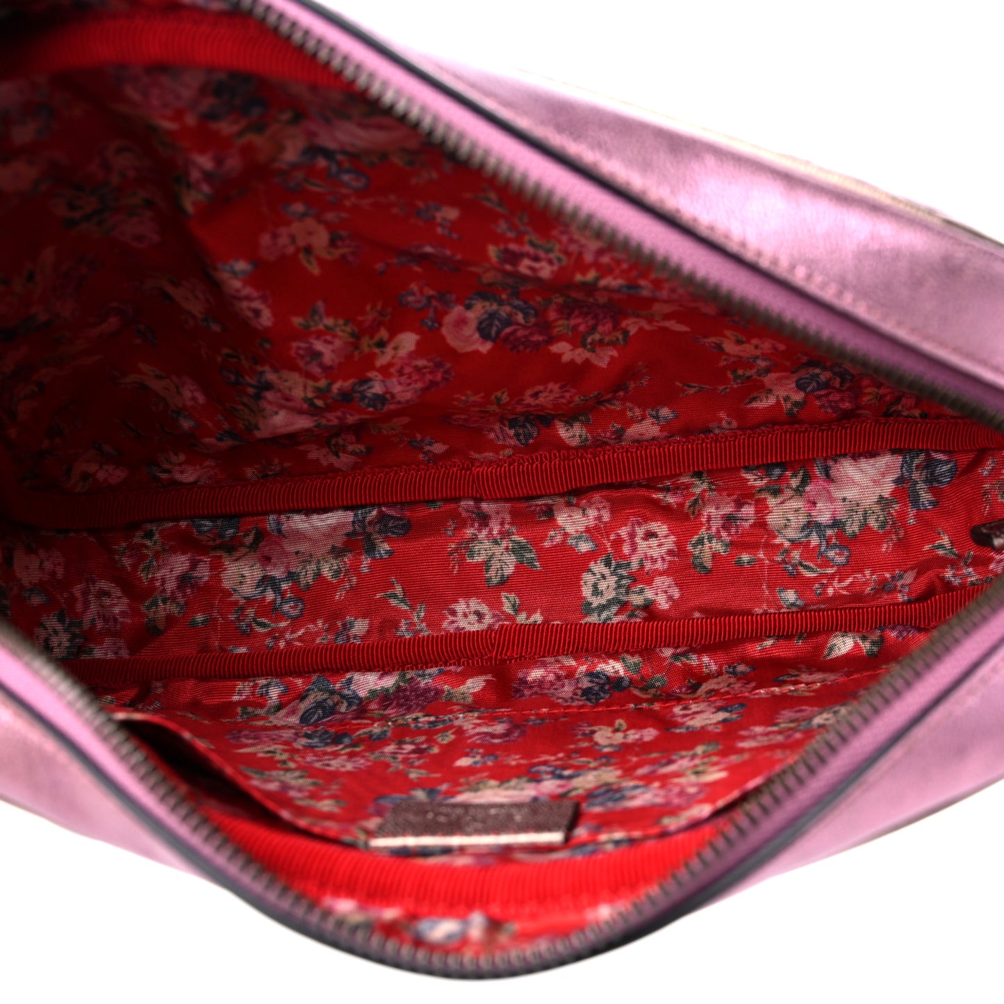 Laminated Nappa Trapuntata Small Zumi Shoulder Bag Rosa Lago Rame