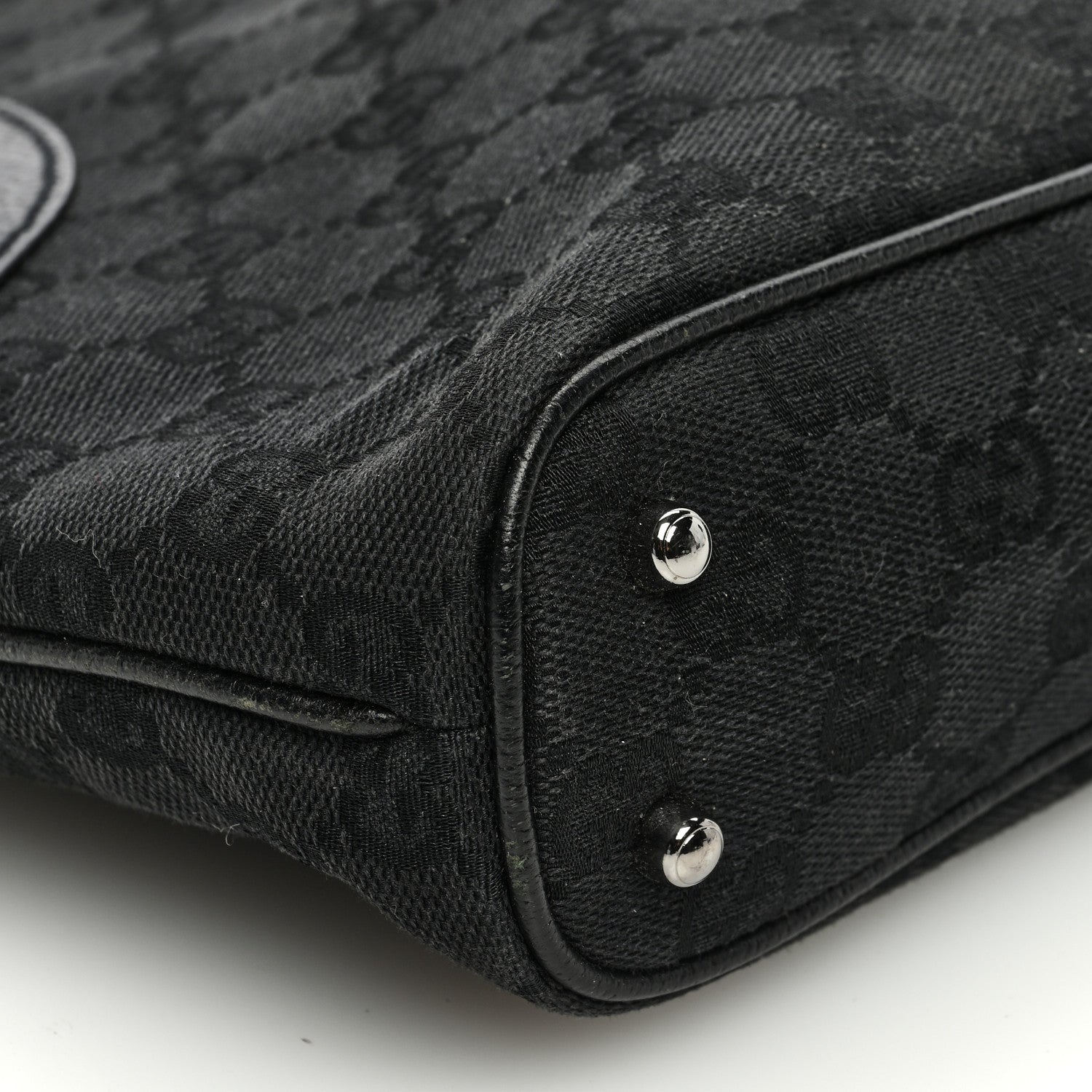 Gucci Monogram Shoulder Bag Black 9 of 12