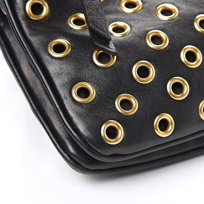 Miu Miu Nappa Grommet Double Zip Crossbody Bag Black 9 of 11