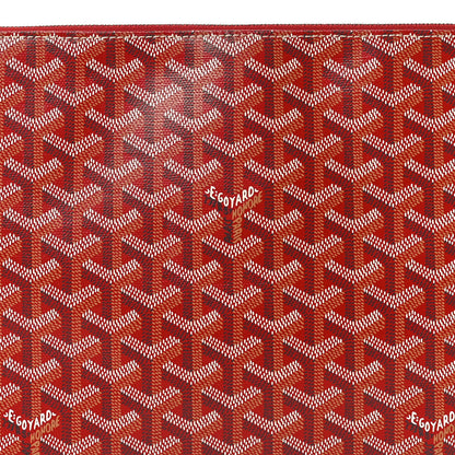 Goyard Goyardine Senat Pochette MM Burgundy 7 of 8