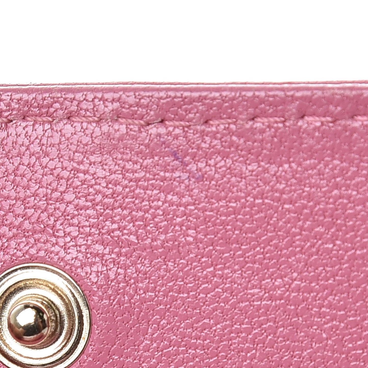 Lambskin Quilted CC Flap Coin Purse Wallet Pink