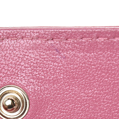 Chanel Lambskin Quilted CC Flap Coin Purse Wallet Pink 9 of 10