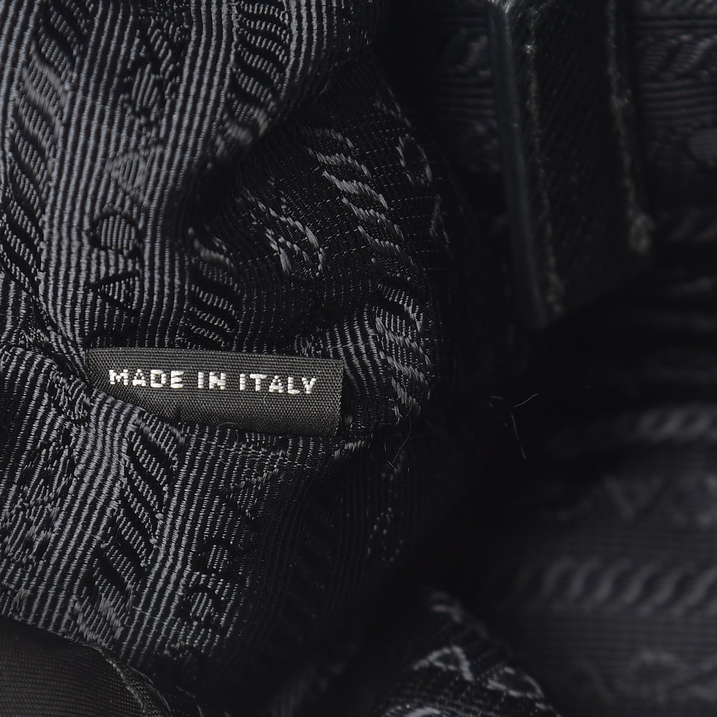 Tessuto Nylon Vela Saffiano Large Backpack Black
