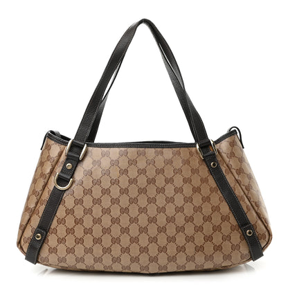 Gucci Crystal Monogram Medium Abbey Shoulder Bag Dark Brown 1 of 16