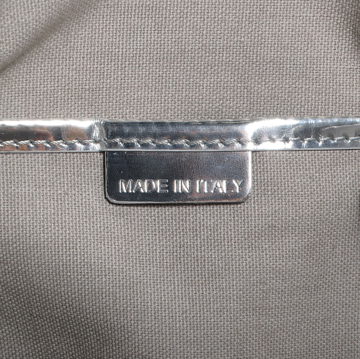 Burberry Patent Check Embossed Ember Tote Silver 7 of 8