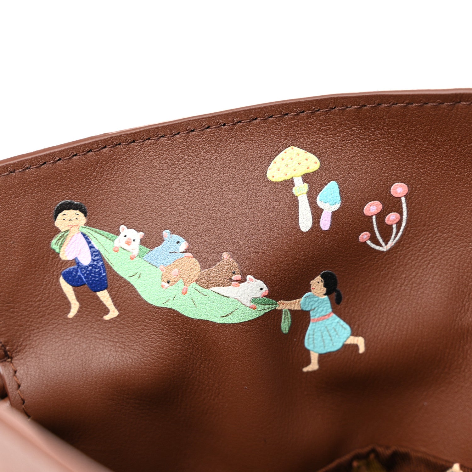 Loewe X SUNA FUJITA Nappa Flamenco Knot Clutch Havana 7 of 10