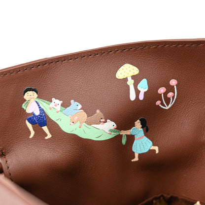Loewe X SUNA FUJITA Nappa Flamenco Knot Clutch Havana 7 of 10