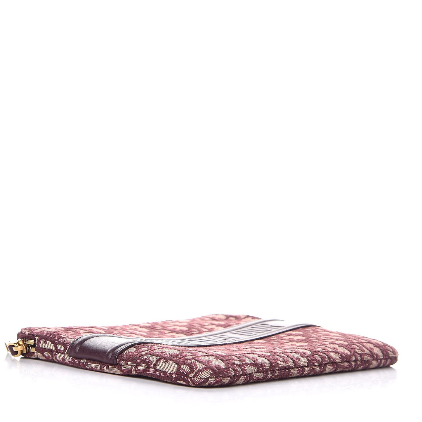 Oblique Logo Pouch Burgundy