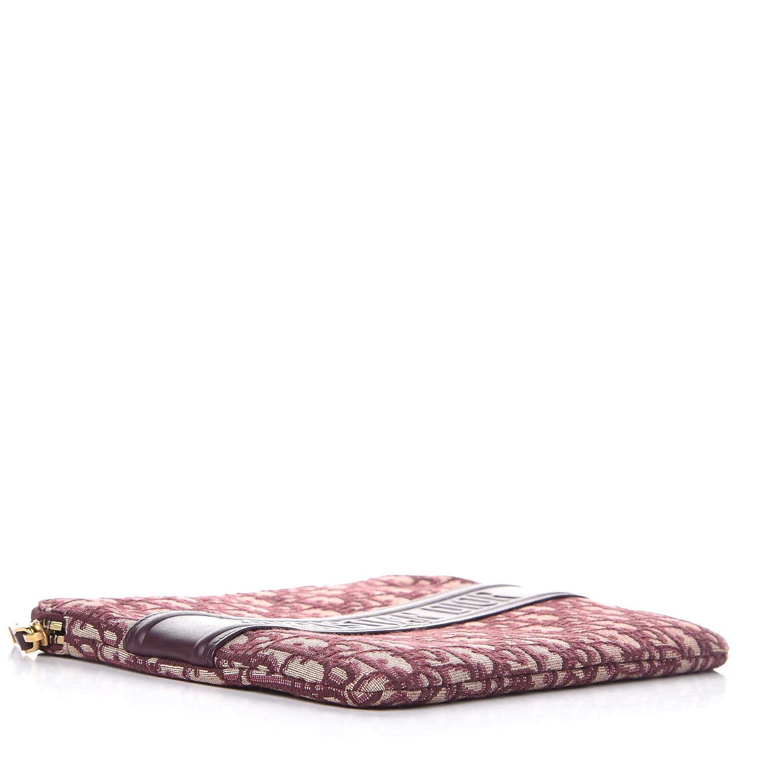 Christian Dior Oblique Logo Pouch Burgundy 4 of 8