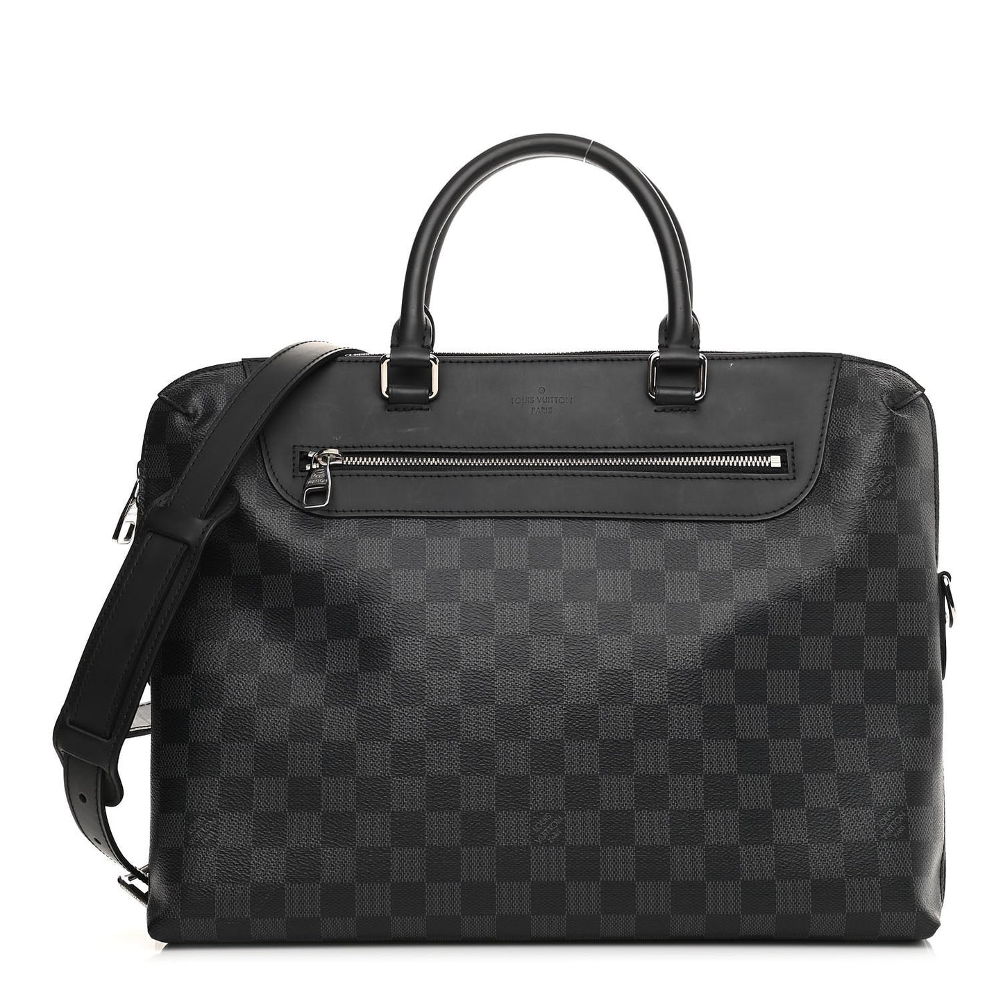 Damier Graphite Porte-Documents Jour
