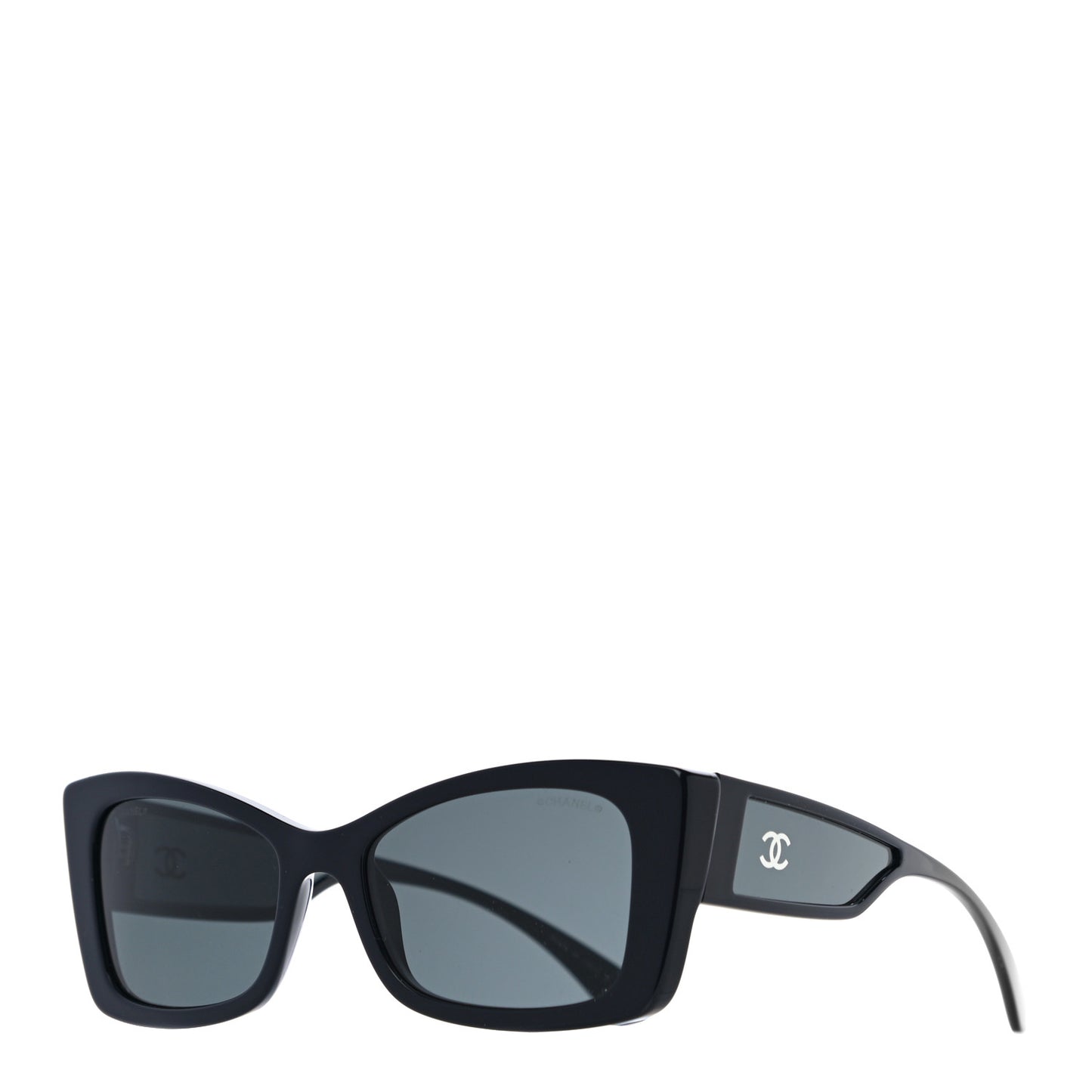 Acetate CC Rectangle Sunglasses 5430 Black