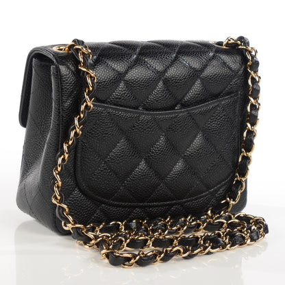 Chanel Caviar Quilted Mini Square Flap Black 3 of 9
