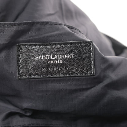 Saint Laurent Nylon City Fold Up Backpack Belt Bag Black 10 of 16