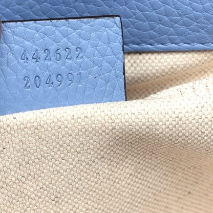 Gucci Calfskin Mini GG Marmont Top Handle Bag Clear Sky Blue 7 of 10