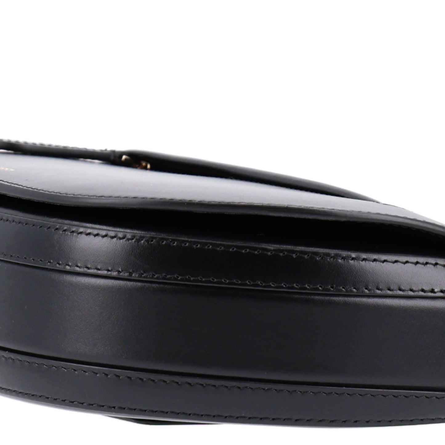 Calfskin Small Olympia Shoulder Bag Black