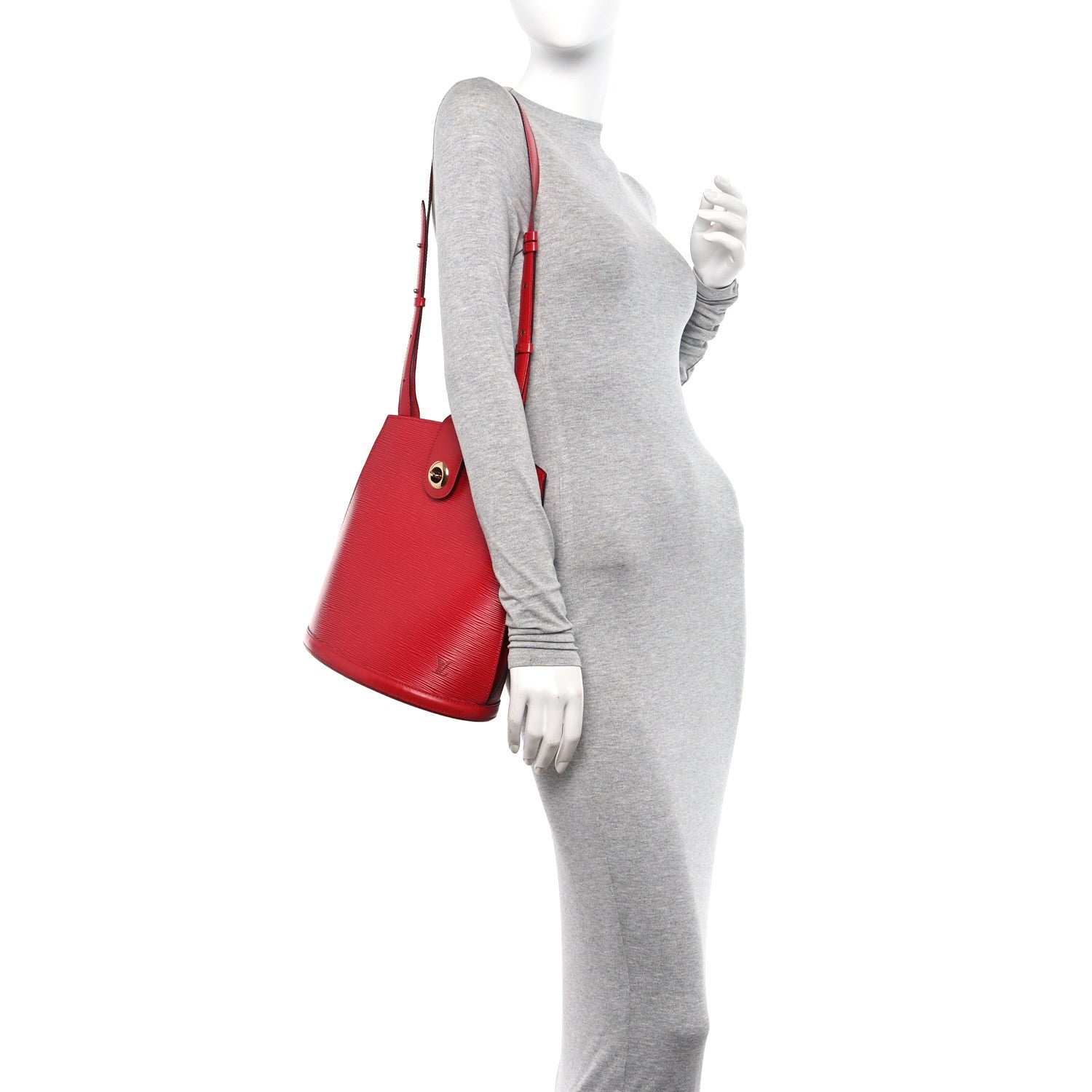 Louis Vuitton Epi Cluny Castillan Red 2 of 12