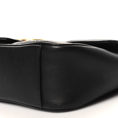 Gucci Calfskin Matelasse Small GG Marmont Shoulder Bag Black 10 of 12