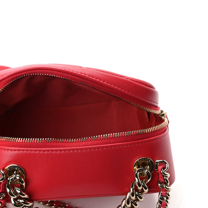 Chanel Lambskin Quilted Studded Beauty Begins Bag Fuchsia 5 of 9