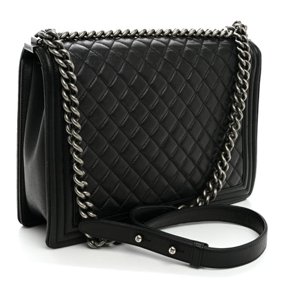 Chanel Calfskin Quilted Large Boy Flap Black 2 of 10